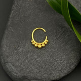 Gold Beads Septum Ring