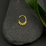 Gold Beads Septum Ring
