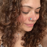 Ethnic Turq Nose Pin