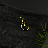 Zig Zag Nose Pin (gold plated)