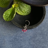 Melon Pink Hanging Beads Pin