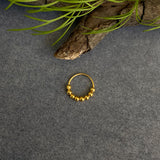 Gold Beads Nose Ring (small)