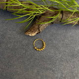Gold Beads Nose Ring (small)