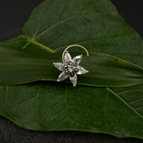 Crystal Zircon Flower Nose Pin