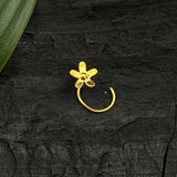 Pretty Gold Flower Nose Pin
