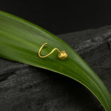 Cutest Turquoise Nose Pin (Gold Plated)