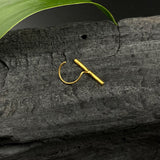 Gold Bar Nose Pin