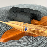 Blue Lapis Drop Nose Pin