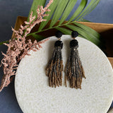 Gold To Black Ombre Earrings