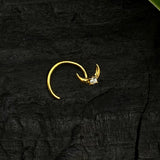 Tiny Moon & Star Nose Pin