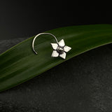 Silver Flower Nose Pin