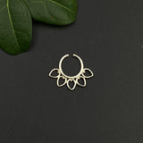 Flower Petals Septum Ring