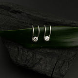 Zircon Silver Cuffs (clip-on)