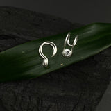 Zircon Silver Cuffs (clip-on)