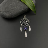 Blue Lapis Dream Catcher Pendant