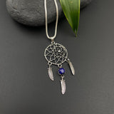 Blue Lapis Dream Catcher Pendant