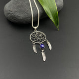 Blue Lapis Dream Catcher Pendant