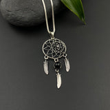 Black Onyx Dream Catcher Pendant