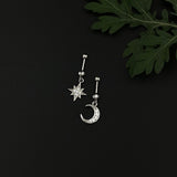 Crescent Moon & Star Helix Drops