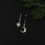 Crescent Moon & Star Helix Drops