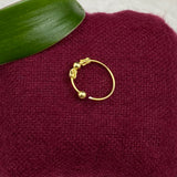 Ethnic Gold Plated Nose Ring