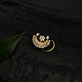Gold Plated Chand Sitara Nose Pin (small)