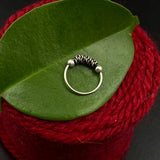 Spiral & Beads Nose Ring