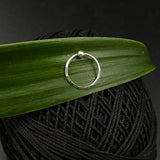 Silver Cut work Nose Ring