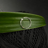 Silver Cut work Nose Ring