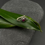 Ethnic Ruby Drop Nose Clip-On