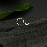 Tiny Crescent Moon Nose Pin