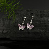 Pink Zircon Butterfly Helix Drops