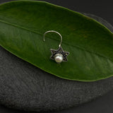 Pearl Marcasite Nose Pin