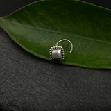 Pearl Square Nose Pin