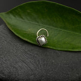 Pearl Square Nose Pin