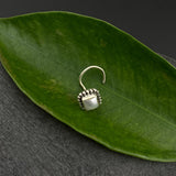 Pearl Square Nose Pin