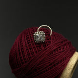 Zircon Square Nose Pin