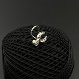 Zircon Crescent Moon Nose Pin