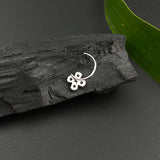 Four Zircon Stone Nose Pin