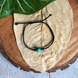 Howlite Turquoise Black Thread Bracelet