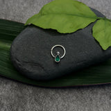 Tiny Emerald Septum Ring