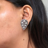 Hearts On Leaf Ear Studs