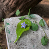 Blue Afghani Glass Nose Pin