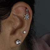 Snowflake Zircon Helix Drops