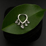 Zircon Drops Click-Lock Nose Ring