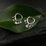 Zircon Drops Helix Rings