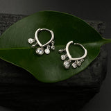 Zircon Drops Helix Rings