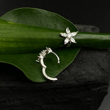 Pretty Zircon Helix Rings