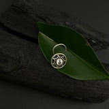 Zircon In A Circle Nose Pin