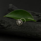 Zircon In A Circle Nose Pin